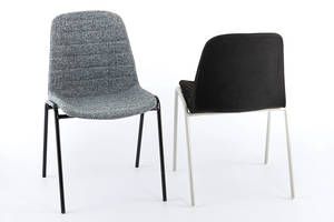 Verschiedene Farben und Materialien der Sitzschale lassen eine individuelle Auswahl und Kombination zu